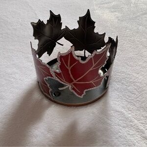 Bath & Body Works Maple Leaves 3 Wick Candle Holder